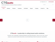 Tablet Screenshot of ctgaudio.com